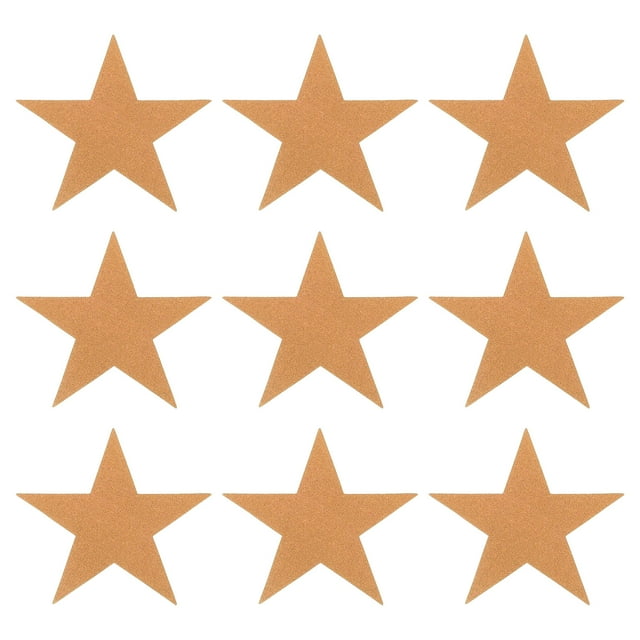 Estrella Recortes Papel Cinco Estrella Confeti Adornos para Cumpleaños Fiesta Aula Boda Boletín Tablero Pared Decoraciones 5.3 Pulgadas,(Champán Oro) Paquete de 50