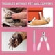 thumbnail image 2 of Dog Nail Clipper with Nail File, Stainless Steel Cat Nail Clipper Professional Pet Nail Clipper, Suitable for Puppies, Kittens with Safety Lock and Pr, 2 of 5