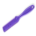 thumbnail image 3 of Cuchilla de corte de doble cara para cortes de pelo finos, para salón de belleza, peluquería casera, recortadora de pelo, peine morado, 3 of 15