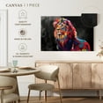 thumbnail image 5 of Elephant Stock Lion's Pride Abstract Color Wall Art - Horizontal Canvas Wall Art - Living Room Wall Decor - Animal Canvas - Black And Gray Decor - 30" x 20", 5 of 8