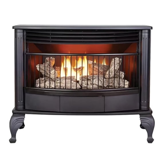 Buck Stove Dual Fuel Ventless Gas Heating Stove with Logs & Thermostat Control