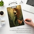 thumbnail image 4 of Acrylic Writing Board Gold12.5*9 Inch Clipboards Transparent Acrylic Material Suitable For Office Classroom Teachers Fashion Bloggers Stationery Enthusiasts Christmas Pretty Mermaid, 4 of 9