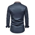 thumbnail image 1 of Camisa Slim Fit Manga Larga Para Hombre Casual, 1 of 8