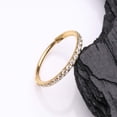 thumbnail image 2 of Golden Brilliant Sparkle Gems Lined Clicker Hoop Ring, 2 of 5