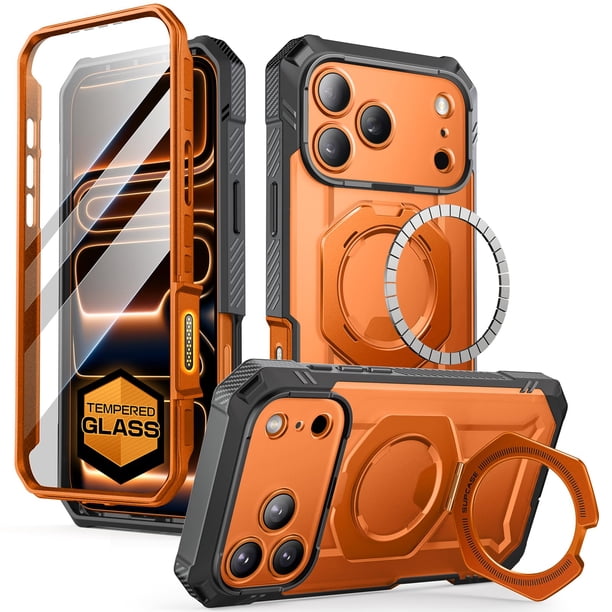 Funda para Celular SUPCASE iPhone 17 Pro 6.3" con Cristal Templado y Soporte Magnético