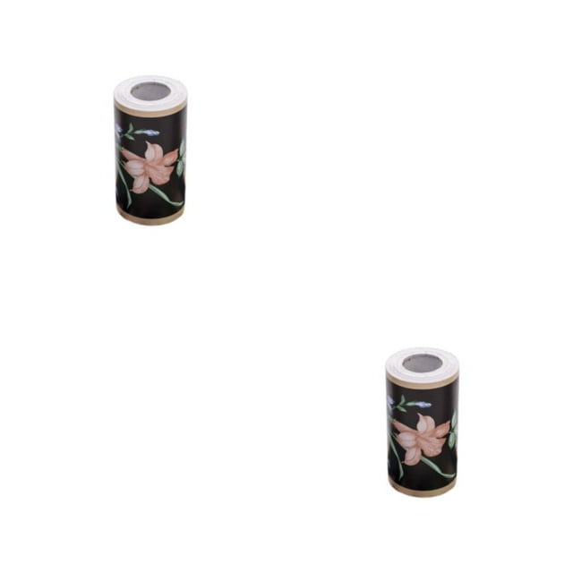 mmirethe PVC Non-toxic And Odorless Wallpaper Border Stickers Easy To Clean And Moisture-proof Wide style 9 2Set