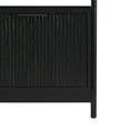 thumbnail image 6 of Walker Edison Transitional Narrow Bookshelf with Drawer on Bottom, Black, 6 of 19