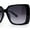 Black / Smoke, variant on Womens Squared Butterfly Minimal Rectangular Chic Plastic Sunglasses Black Smoke
