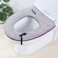 thumbnail image 5 of Specollect Clearance 5Pcs Crystal Velvet Kitten Bathroom Soft Thicker Warmer Stretchable Washable Cloth Toilet Seat Cover Pads, 5 of 5