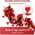 thumbnail image 5 of Valentine's Day Christmas Heart Tinsel Garland, 50FT Red Valentines Heart Tinsel Garland Twist Metallic Hanging Garland Tree Indoor Outdoor Wedding Valentine Christmas Decorations, 5 of 9