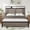 Antique Gray Bed Frame, variant on Queen Bed Frame with Chenille Upholstered Headboard,Grounded Floor Queen Bed Frame with Wood Slat Support,Noise Free,68''x86.5''x23.5'',Green