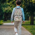 thumbnail image 3 of HUIACONG Cute Duck Print School Backpack for Age 6-18 Large Capacity Water Resistant Bookbag for Unisex Elementary Middle High School Students Daily Back to School Use, 3 of 7