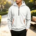 thumbnail image 2 of StSilkitty Hooded Sweatshirts for Kids Oversized Half Zip Long Sleeve Hoodies Fall Winter Fashion Warm Pullover Tops with Pockets, 2 of 9