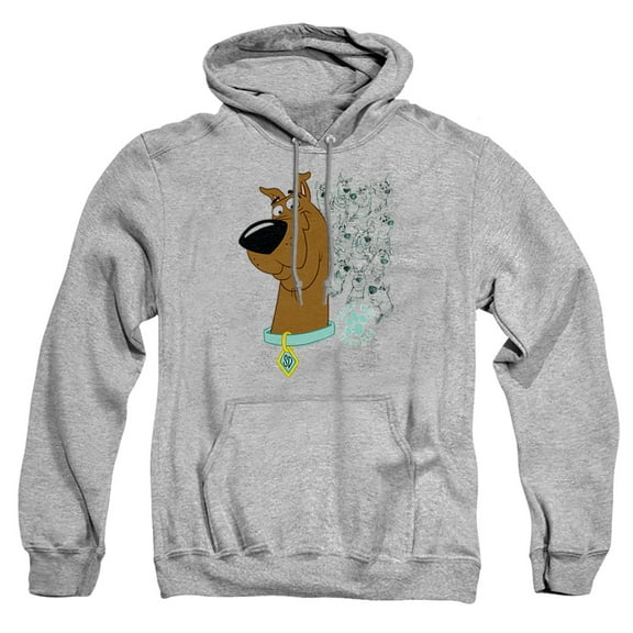Scooby Doo Evolution of Scooby Doo Unisex Adult Pull-Over Heather Hoodie, 2X-Large, Athletic Heather