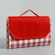 thumbnail image 1 of Esterilla de picnic impermeable, lavable a máquina, cuadrícula roja, 1,5 x 2 m/4,9 x 6,6 pies, perfecta para aventuras al aire libre y acampadas, 1 of 5