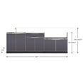 thumbnail image 6 of NewAge Products Outdoor Kitchen Aluminum 3 Piece Cabinet Set with Bar, Grill and Sink Cabinet, 6 of 13