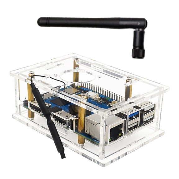 CIYISON Acrylic Enclosure Case for Orange Pi 5 Pro Board Cover Boost Cooling and Signal