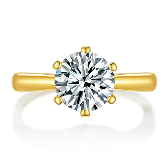 1 Carat Women's Moissanite Rings for Women Gold 18K S925 Moissanite Wedding Band for Bridal Set Simulated Diamond Promise Ring Fiancee Lab Grown Women's Diamond Rings