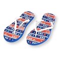 thumbnail image 2 of Womens Patriotic Prints with Stars and American Flag Flip Flops Sandals, 2 of 3