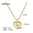 thumbnail image 3 of Sunyuer Vintage Heart Imitation Pearl Titanium Steel Necklace | High-End Fade-Resistant Accessory for Women, 3 of 7