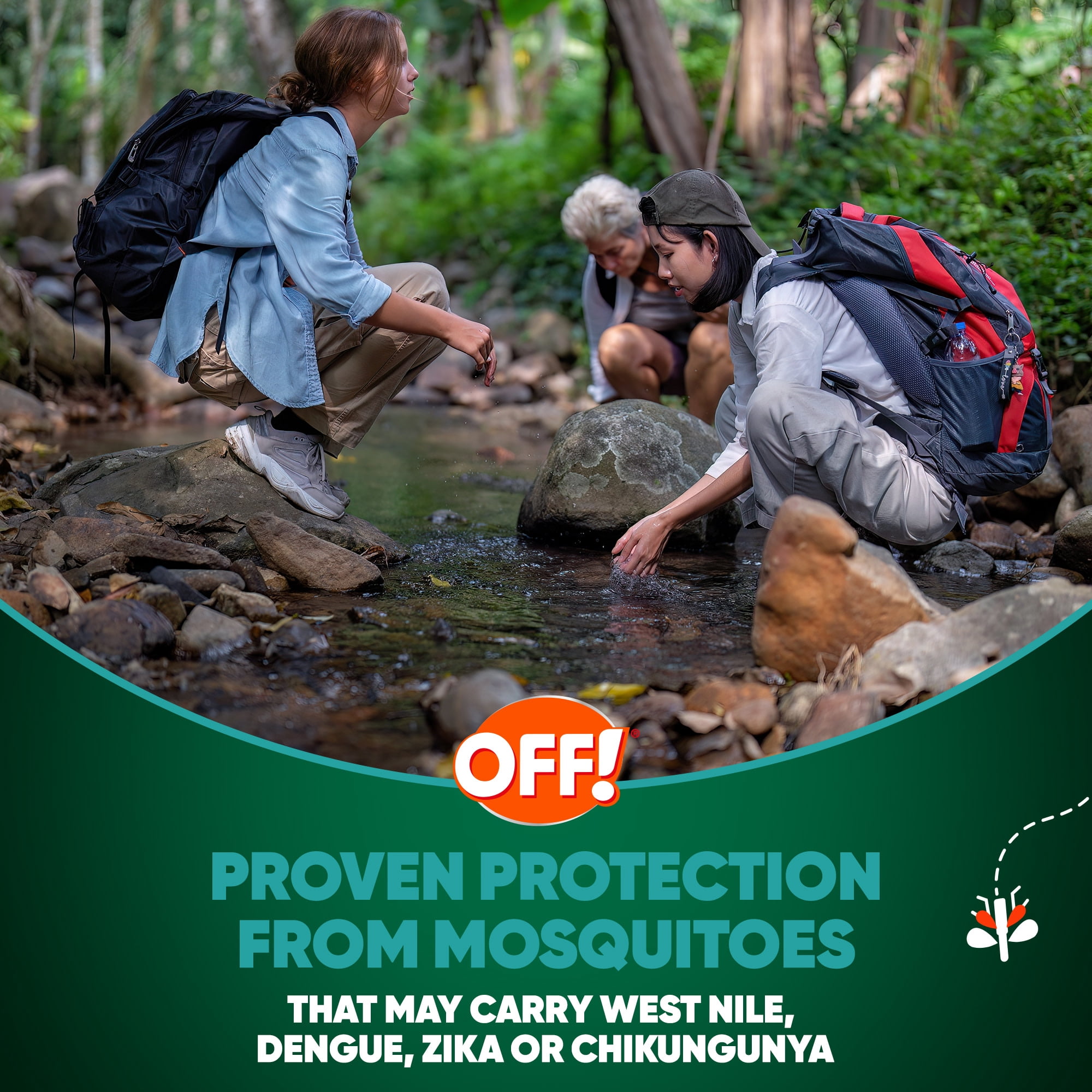 OFF! Deep Woods® Max Mosquito & Tick Aerosol Spray with 20% Picaridin, 9 oz