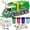 Green, variant on LINXUXIE Large Garbage Truck Toy Set, Kids Trash Truck with Sound, Light & Trash Bins, Birthday Gifts for Kids 3-5 5-8 8-12 Year Old