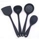 thumbnail image 1 of Juego de 4 utensilios de cocina de silicona, juego de utensilios de cocina de silicona, espátula, espumadera, cucharón y cuchara, espátula, juego de utensilios de cocina antiadherentes, 1 of 7