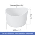 thumbnail image 2 of Uxcell 2pcs 6.5cm Funda Protectora de Silicona para Botellas de 12-24 oz, Funda Antideslizante de Silicona para el Fondo de Botellas, Blanca, 2 of 6