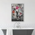 thumbnail image 2 of Wall26 Framed Canvas Wall Art Banksy Girl Heart Street Print Art Graffiti & Street Art Urban Architecture Cityscape Grunge Dark Modern Art Decor Abstract Geometric Print - 16"x24" White, 2 of 5
