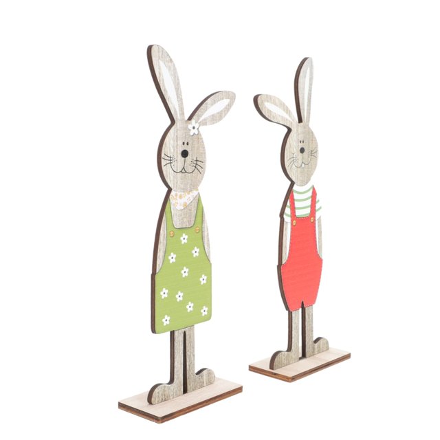 1 par de adornos de conejo, decoración rústica para el hogar, decoraciones rústicas, decoración del hogar, Cascanueces, figura de conejito de juguete, decoración de primavera, conejito