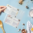 thumbnail image 4 of Recipe Card Page Protectors, 50 Count, 4 x 6 inch Pockets, 2 Pockets Per Page, by Better Kitchen Products, Recipe Book Pocket Page Refill Sheets, Side Margin Loading, for Half-Page Mini Bind, 4 of 5