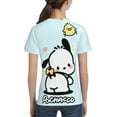 thumbnail image 3 of Sanrio Pochacco Kids T-Shirt 3d Printed Graphic T-Shirts Boys And Girls Short Sleeve Shirts For Youth Kids X-Small, 3 of 6