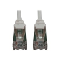 Tripp Lite Cat6a 10G Snagless Shielded Slim STP Ethernet Cable [RJ45 M/M], PoE, White, 7 ft. [2.1 m] (n262-s07-wh)