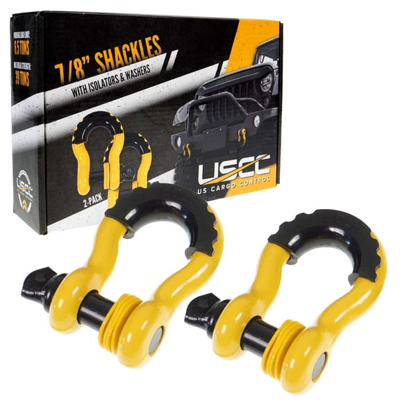 USCC 7/8” Drop-Forged Steel Screw Pin Anchor Shackles with Isolator