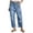 Red, variant on Wide Leg Jeans for Women Straight Capri Jeans High Waisted Stretchy Raw Hem Pants Casual Loose Fit Fashion Style Denim Pants for Everyday Wear Black S