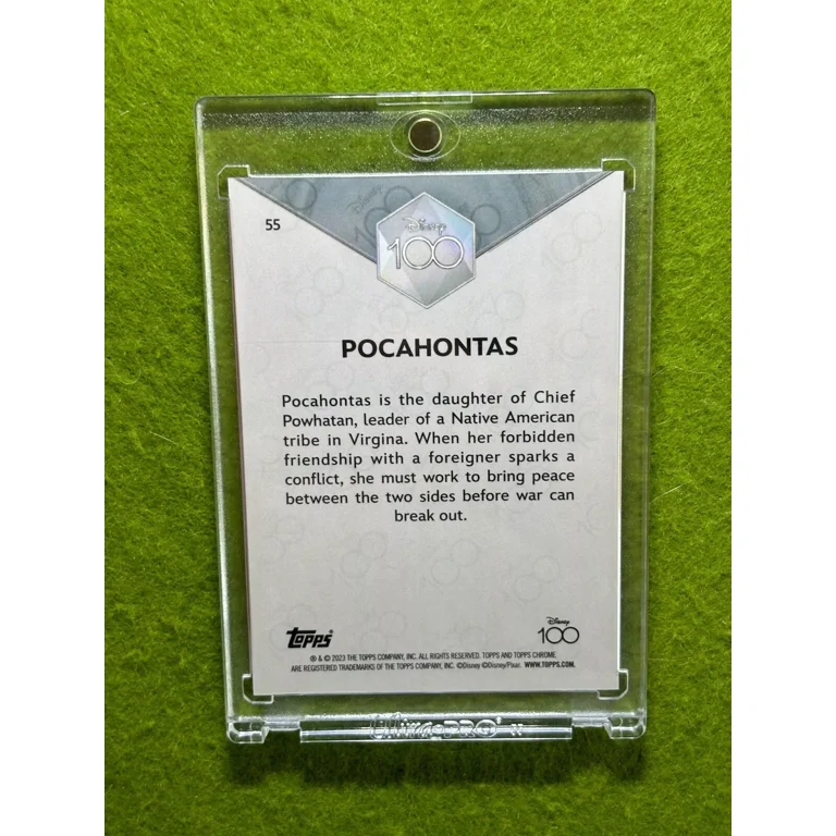 Disney 100 POCAHONTAS PINK REFRACTOR CARD #/399 SP 2023 Topps