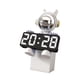 thumbnail image 4 of Reloj despertador digital con diseño de astronauta, estatua de resina, multifuncional. azul claro, 4 of 9