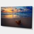 thumbnail image 2 of Quiet Seashore during Sunset - Seashore Canvas Art Print, 2 of 3