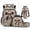 Camo Bow Print, variant on Bulopur 17 Inch 4 Piece School Backpack Set Axolotl Print School Bookbag with Lunch Box, Water Bottle Holder and Pencil Case for School Daily Use