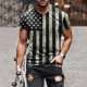 thumbnail image 2 of Soldier - playera de manga corta para hombre, diseño patriótico de la bandera americana, 4 de julio Gris XL Gris XL Xishao ropa, 2 of 2
