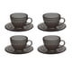 thumbnail image 2 of Juego de 4 tazas de té en miniatura para casa de muñecas, vajilla pequeña, muebles para casa de muñecas a escala 1/6 Gris, 2 of 9