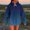 Dark Blue, variant on Enjoytime Womens Hoodie Stripe Printed Long Sleeve Pullover Tops with Pocket Casual Fashion Fall Winter Sweatshirts