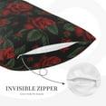 thumbnail image 3 of Balery Roses Bedding Queen Pillow Cases - Envelope Closure - Soft Brushed Microfiber Fabric - Shrinkage and Fade Resistant Pillow Cases-16"x24", 3 of 6