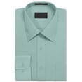 thumbnail image 2 of Men's Long Sleeve Regular Fit Collared Cotton Blend Pocket Lightweight Adult Dress Shirt, 2 of 2