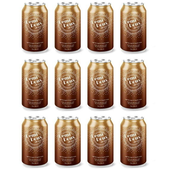 Demi Doux Low Sugar Diet Root Beer Soda 12-Pack