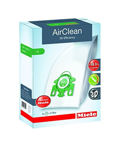 Genuine Miele Vacuum GN AirClean/HyClean 3D Efficiency x 16 Bags & Filter Pack 