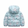 thumbnail image 4 of Hicidod Toddler Fleece Jacket Hooded Long Sleeve Winter Warm Down Coats Cute Printed Lined Fleece Padded Puffer Jackets, 4 of 5