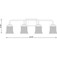 thumbnail image 2 of Vanity Art Elegant Cut Crystal Glass 4 Lights Bath Vanity Light for Over Mirror Hallway Living Room | Modern Wall Lighting with Clear Glass Shade Bathroom Light Fixtures W5004BD-B02, 2 of 5