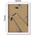 thumbnail image 5 of decorUhome 5x7 Matted to 4x6 Picture Frame, Photo Frame for Gallery Wall or Tabletop Display, White, 5 of 8