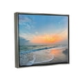 thumbnail image 3 of Stupell Industries Layered Beach Foam Sunrise Photograph Luster Gray Floating Framed Canvas Print Wall Art, Design by Mary Lou Photography, 3 of 6